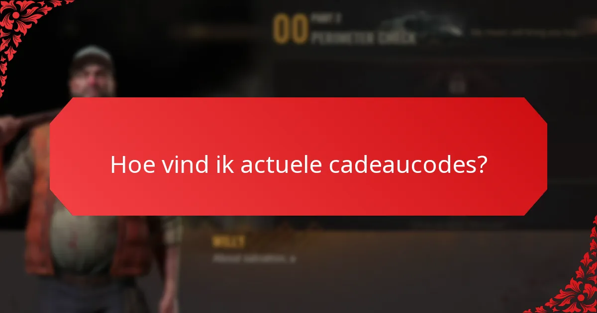 Hoe vind ik actuele cadeaucodes?