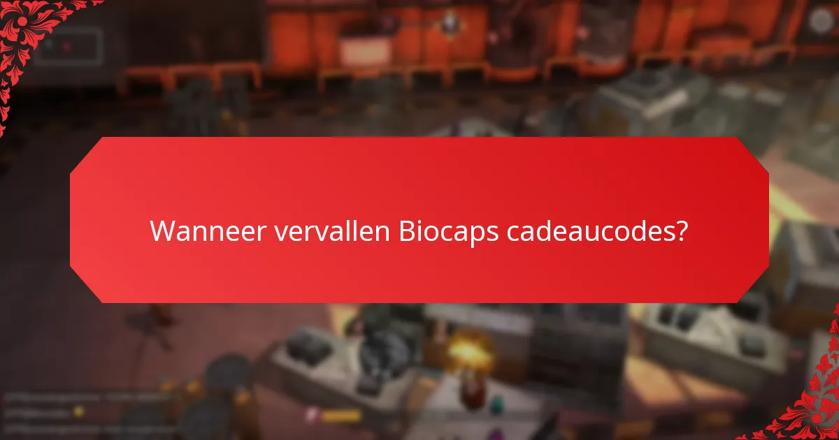 Wat zijn de gebruikslimieten voor Biocaps cadeaucodes?